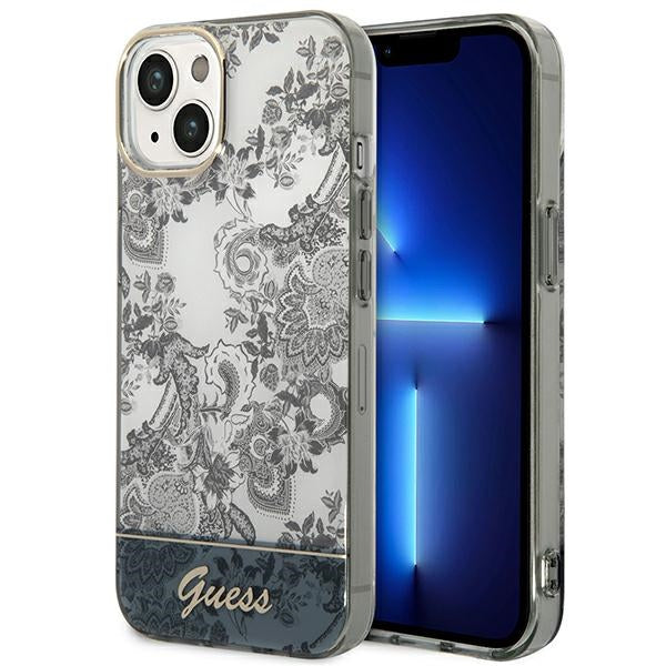 Guess GUHCP14MHGPLHG iPhone 14 Plus 6.7 &quot;gray / gray hardcase Porcelain Collection