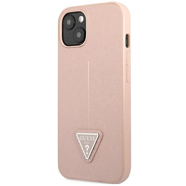 Guess GUHCP14MPSATLP iPhone 14 Plus 6,7 "pink / pink hardcase SaffianoTriangle Logo