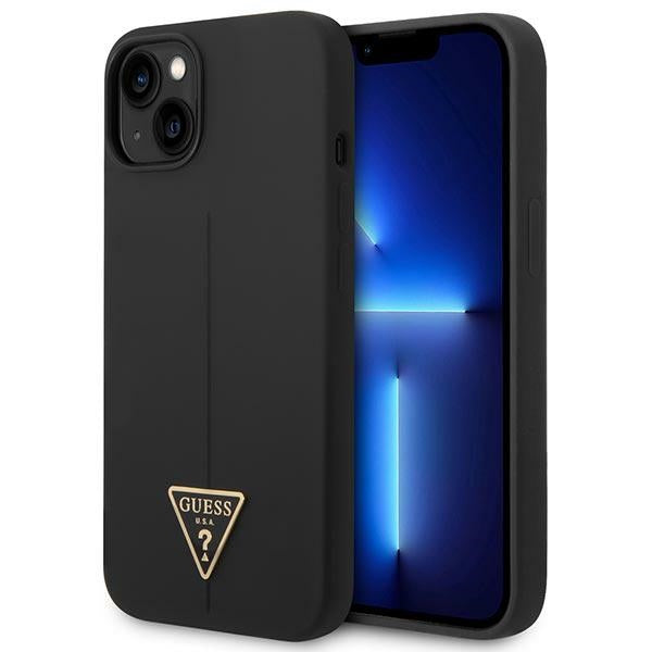 Guess GUHCP14MSLTGK iPhone 14 Plus 6.7&quot; black/black hardcase Silicone Triangle