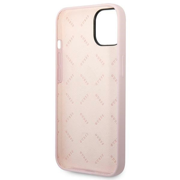 Guess GUHCP14MSLTGU iPhone 14 Plus 6.7 "purple / purple hardcase Silicone Triangle