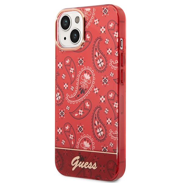 Guess GUHCP14SHGBNHR iPhone 14 6.1" red/red hardcase Bandana Paisley