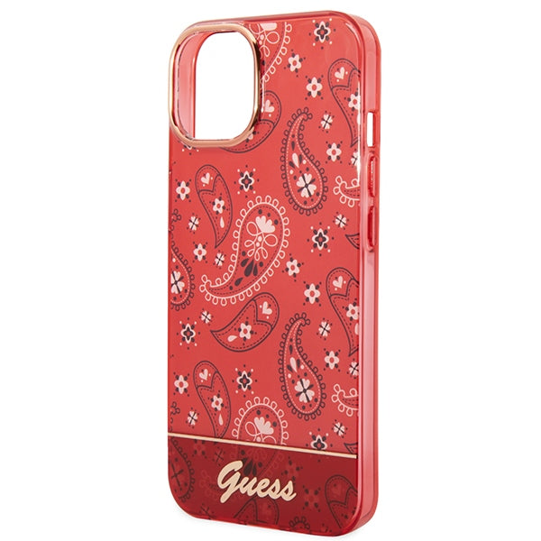 Guess GUHCP14SHGBNHR iPhone 14 6.1" red/red hardcase Bandana Paisley