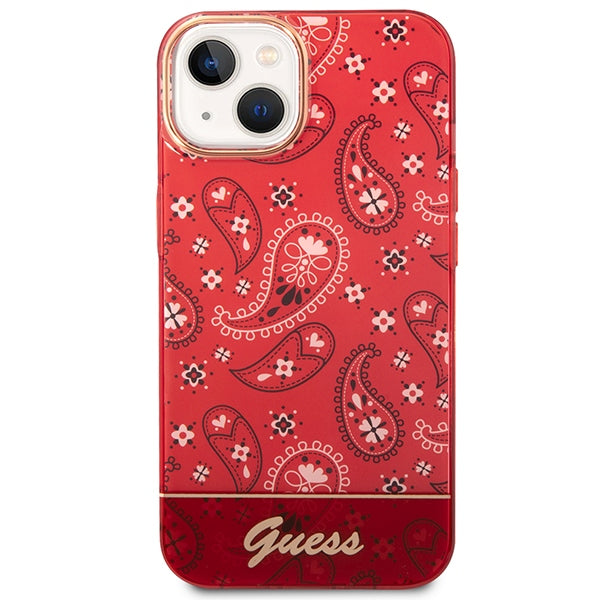 Guess GUHCP14SHGBNHR iPhone 14 6.1" red/red hardcase Bandana Paisley