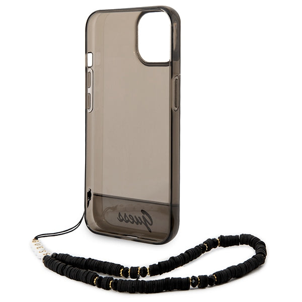 Guess GUHCP14SHGCOHK iPhone 14 6.1 "black / black hardcase Translucent Pearl Strap