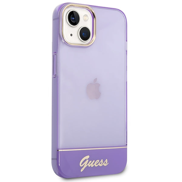 Guess Translucent iPhone 14 6.1&quot; Case - Purple