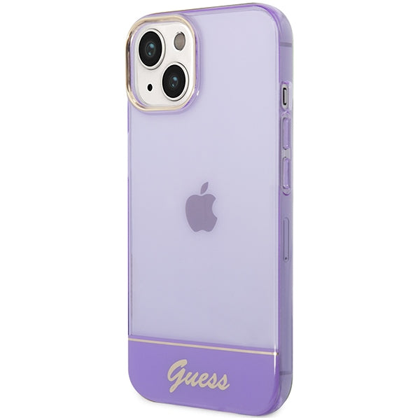 Guess Translucent iPhone 14 6.1" Case - Purple