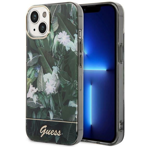 Guess Jungle Collection iPhone 14 Case - Green