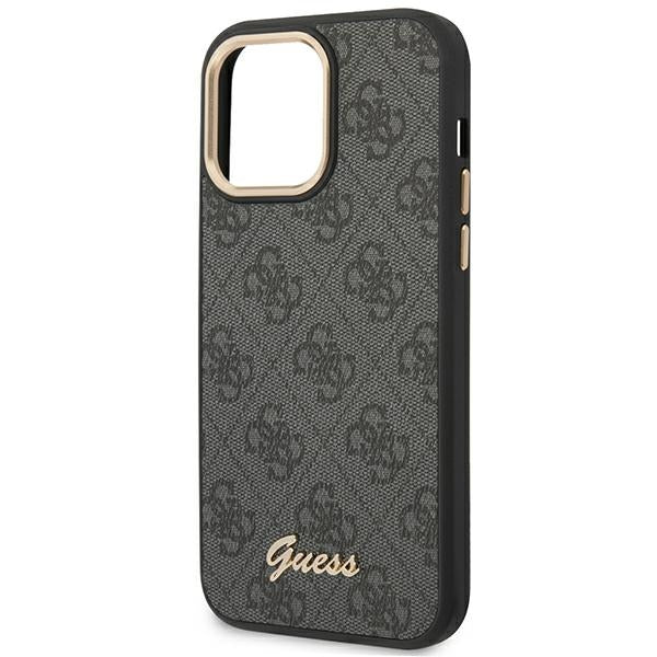 Guess GUHCP14XHG4SHK iPhone 14 Pro Max 6.7 "black / black hard case 4G Vintage Gold Logo