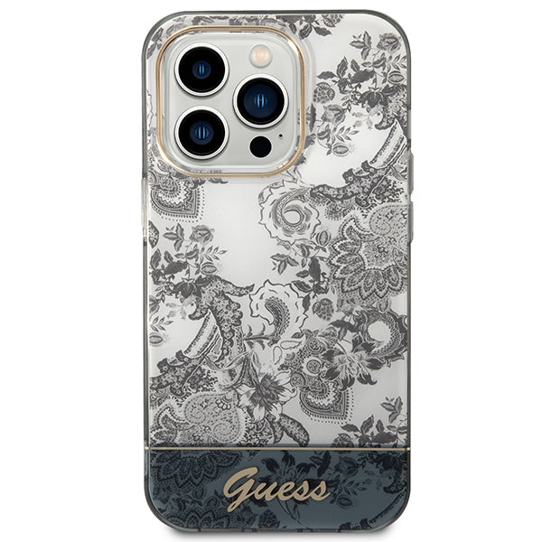 Guess GUHCP14XHGPLHG iPhone 14 Pro Max 6.7 "gray / gray hardcase Porcelain Collection