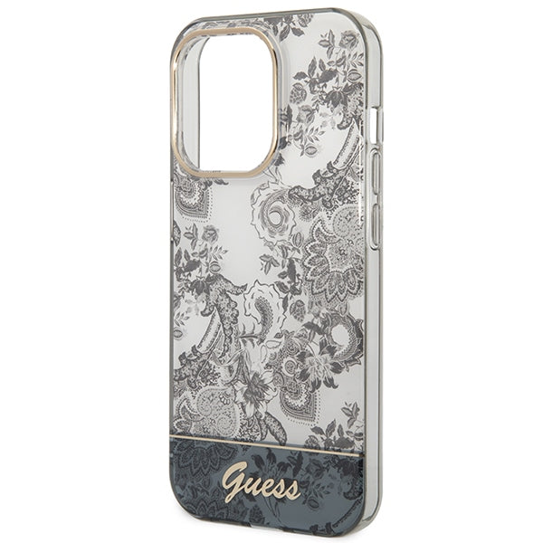 Guess GUHCP14XHGPLHG iPhone 14 Pro Max 6.7 "gray / gray hardcase Porcelain Collection