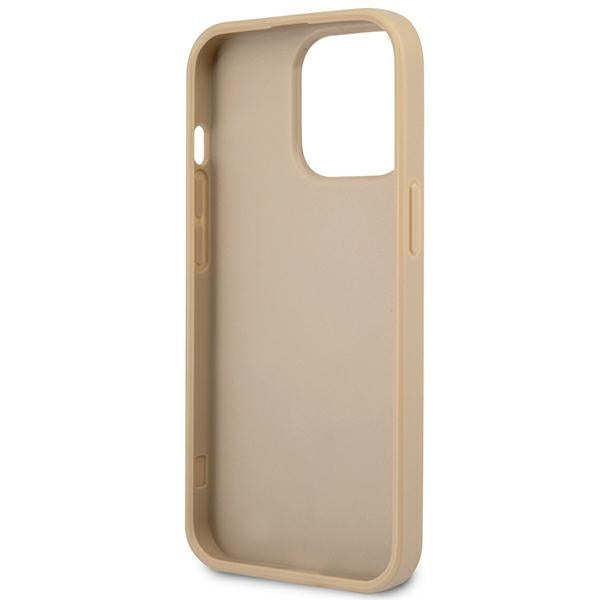 Guess GUHCP14XPSATLE iPhone 14 Pro Max 6,7 "beige / beige hardcase SaffianoTriangle Logo