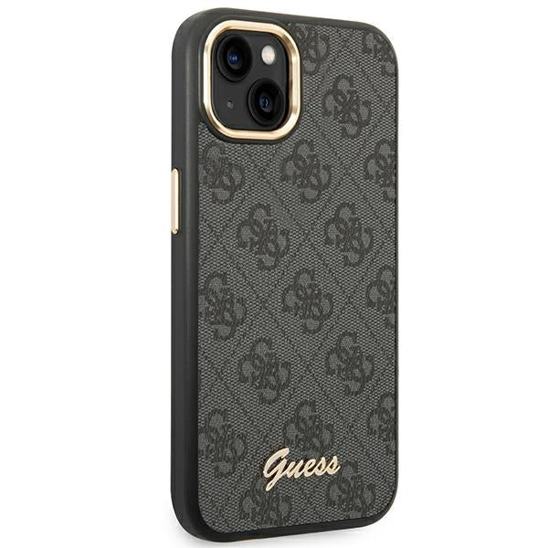 Guess GUHCP14SHG4SHK iPhone 14 6.1 "black / black hard case 4G Vintage Gold Logo