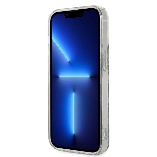 Set Guess GUBPP14LH4EACSB Case+ Charger iPhone 14 Pro 6.1" blue/blue hard case 4G Print MagSafe