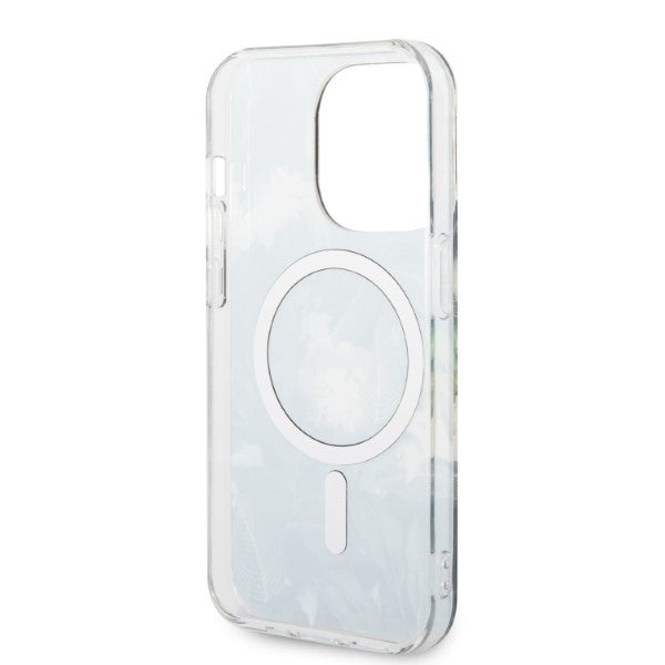 Set Guess GUBPP14LHJEACSA Case+ Charger iPhone 14 Pro 6.1" green/green hard case Jungle MagSafe