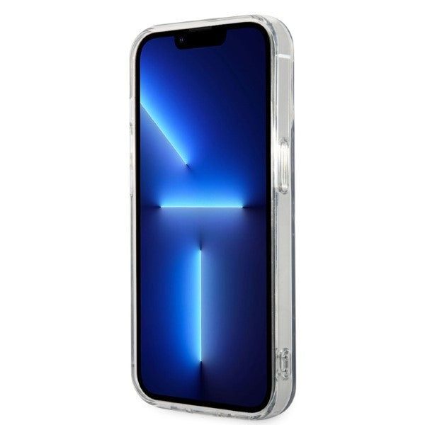 Set Guess GUBPP14LHMEACSK Case+ Charger iPhone 14 Pro 6.1" black/black hard case Marble MagSafe