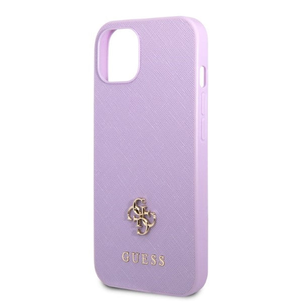 Guess GUHCP13SPS4MU iPhone 13 mini 5.4" purple/purple hardcase Saffiano 4G Small Metal Logo