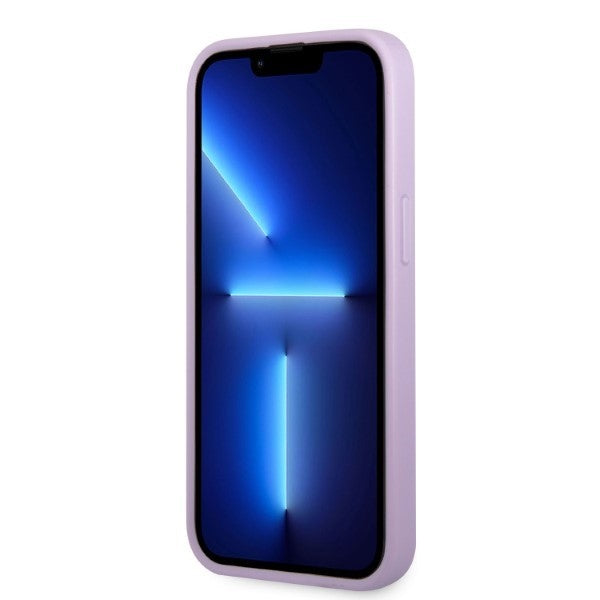 Guess GUHCP13XPS4MU iPhone 13 Pro Max 6.7" purple/purple hardcase Saffiano 4G Small Metal Logo