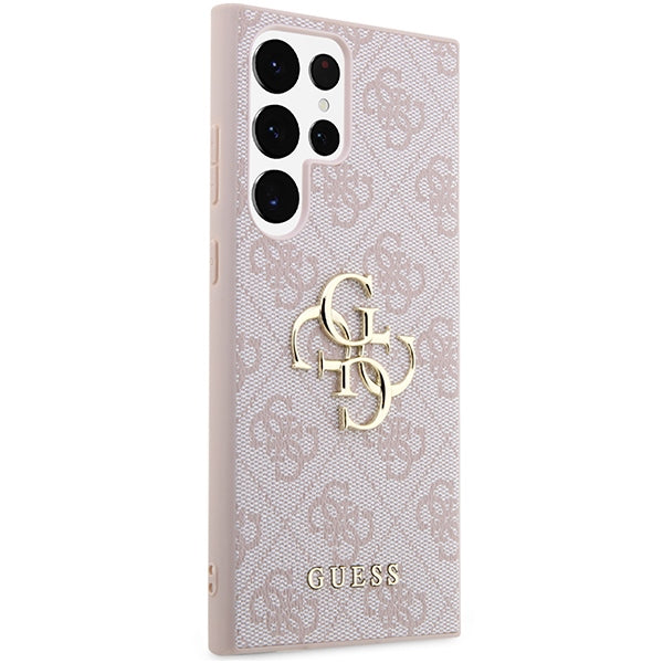 Guess GUHCS23L4GMGPI S23 Ultra S918 pink/pink hardcase 4G Big Metal Logo