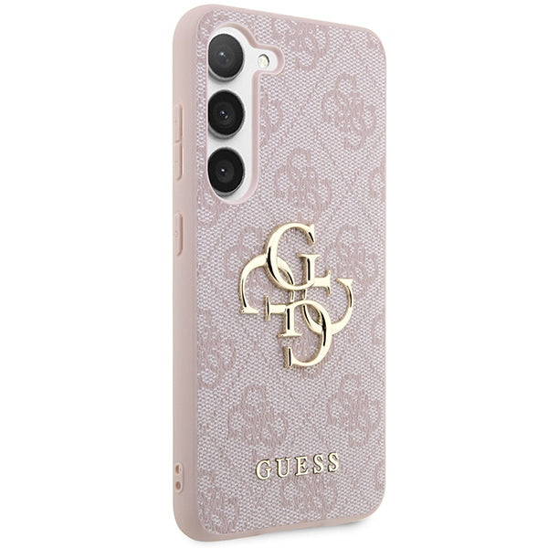 Guess GUHCS23S4GMGPI S23 S911 pink/pink hardcase 4G Big Metal Logo