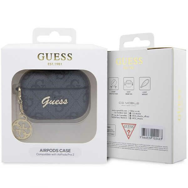 Guess GUAP2G4GSMK AirPods Pro 2 cover black/black 4G Charm Collection