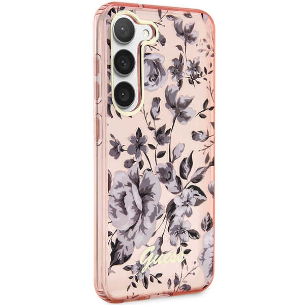 Guess GUHCS23MHCFWSP S23+ S916 pink/pink hardcase Flower Collection