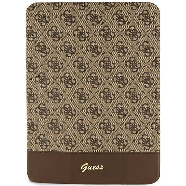 Guess 4G Stripe Allover case for iPad 10.9" - brown