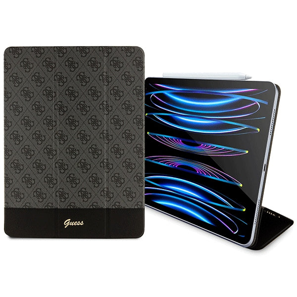 Guess 4G Stripe Allover case for iPad Pro 12.9" - black
