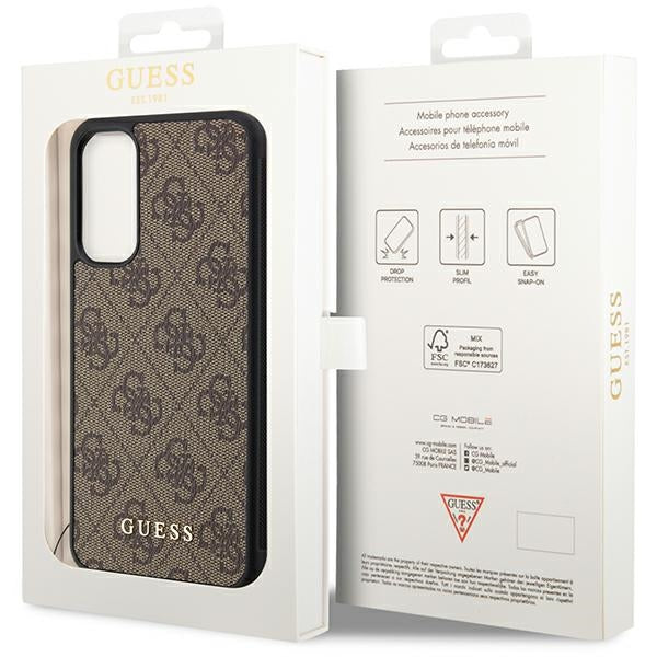 Guess GUHCSA34GF4GBR A34 5G A346 brown/brown hardcase 4G Charms Collection