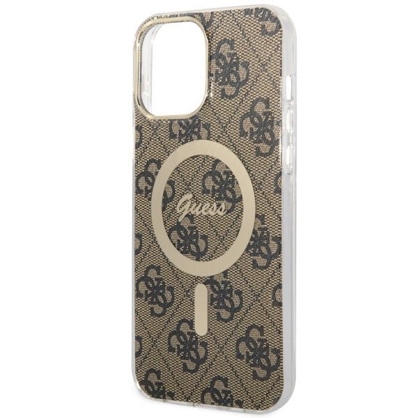 Guess GUHMP13XH4STW iPhone 13 Pro Max 6.7" brown/brown hardcase 4G MagSafe