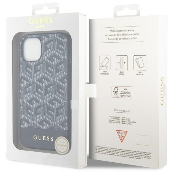 Guess GUHMP14MHGCFSEK iPhone 14 Plus 6.7" black/black hardcase GCube Stripes MagSafe