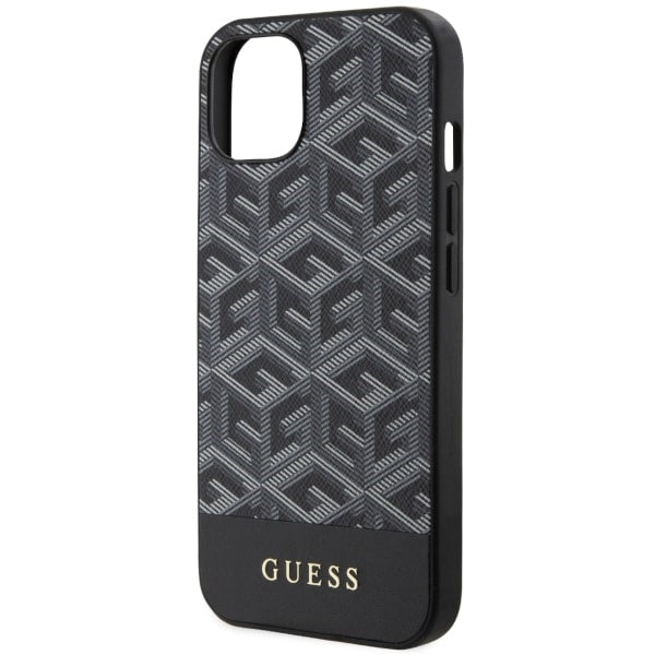 Guess GUHMP14MHGCFSEK iPhone 14 Plus 6.7" black/black hardcase GCube Stripes MagSafe