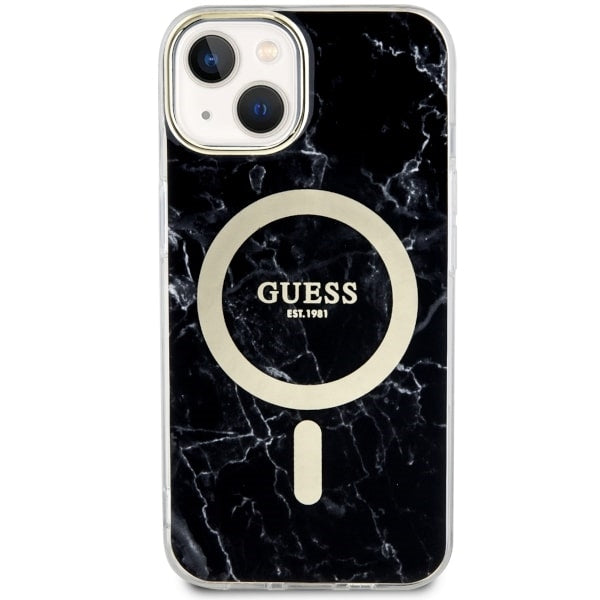 Guess GUHMP14MPCUMAK iPhone 14 Plus 6.7" black/black hardcase Marble MagSafe