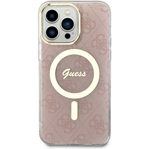 Guess 4G MagSafe case for iPhone 14 Pro Max - pink