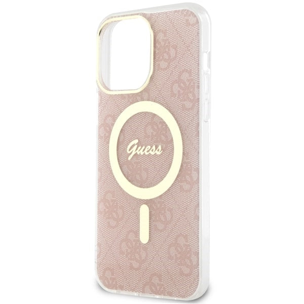 Guess 4G MagSafe case for iPhone 14 Pro Max - pink