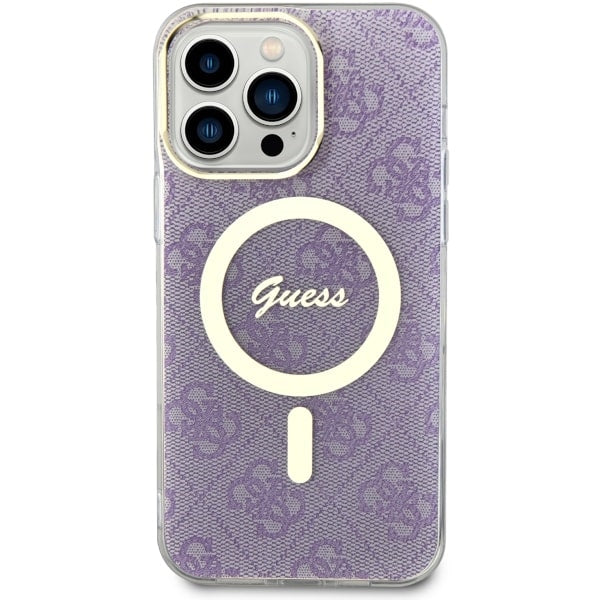 Guess GUHMP14XH4STU iPhone 14 Pro Max 6.7" purple/purple hardcase 4G MagSafe