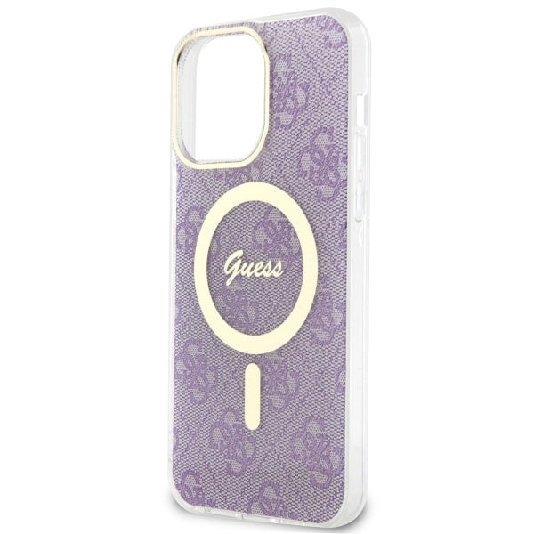 Guess GUHMP14XH4STU iPhone 14 Pro Max 6.7" purple/purple hardcase 4G MagSafe