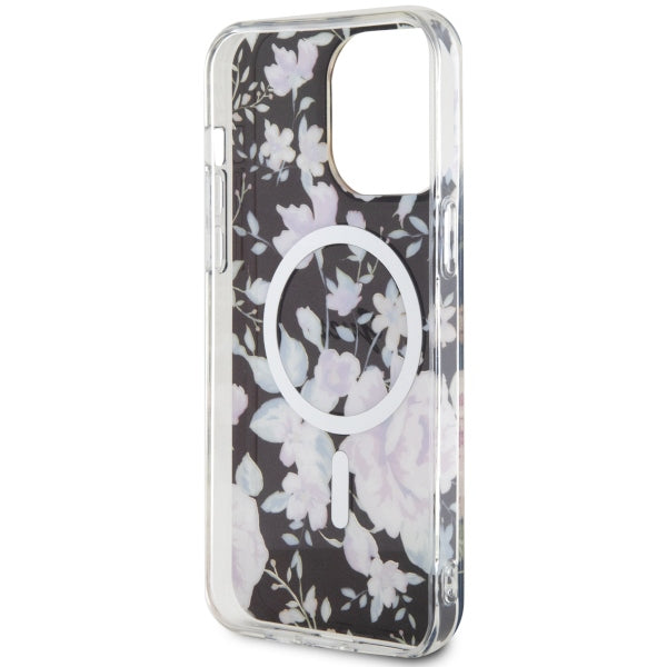 Guess GUHMP14XHCFWSK iPhone 14 Pro Max 6.7" black/black hardcase Flower MagSafe