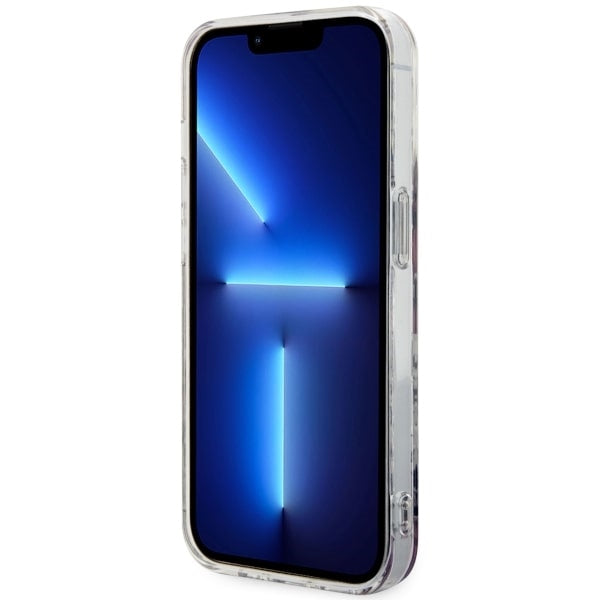 Guess GUHMP14XHCFWSP iPhone 14 Pro Max 6.7" pink/pink hardcase Flower MagSafe