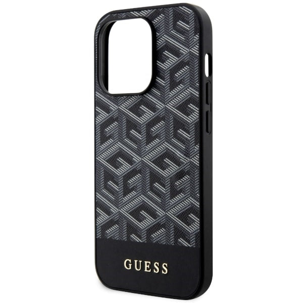Guess GUHMP14XHGCFSEK iPhone 14 Pro Max 6.7" black/black hardcase GCube Stripes MagSafe