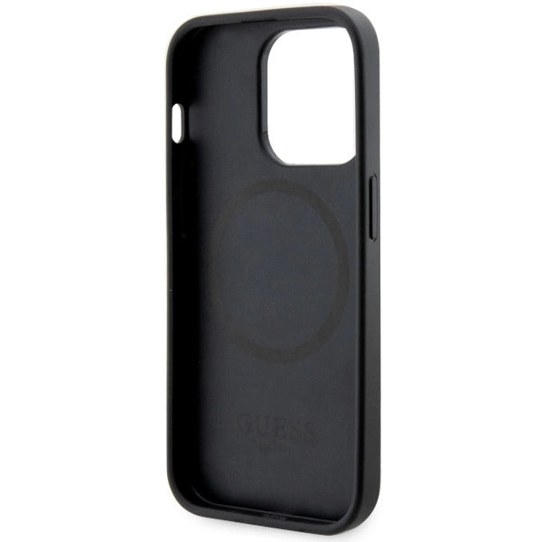 Guess GUHMP14XP4RPSK iPhone 14 Pro Max 6.7" black/black hardcase 4G Printed Stripes MagSafe