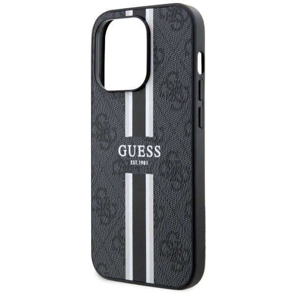 Guess GUHMP14XP4RPSK iPhone 14 Pro Max 6.7" black/black hardcase 4G Printed Stripes MagSafe