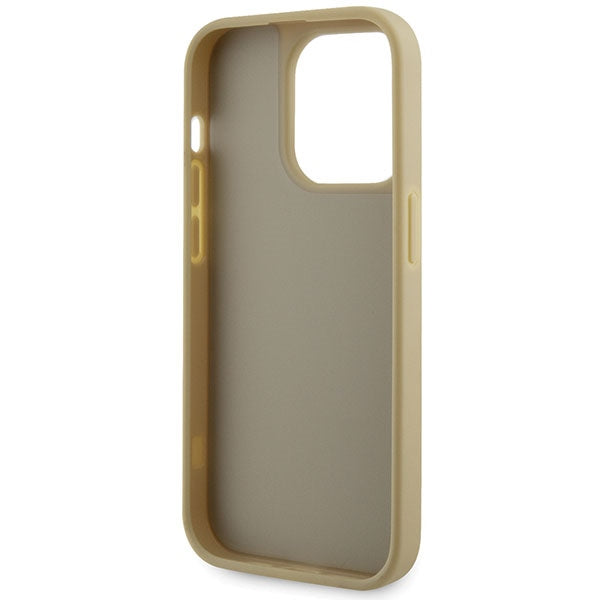 Guess GUHCP14LHDGTPD iPhone 14 Pro 6.1" gold/gold hardcase Rhinestone Triangle