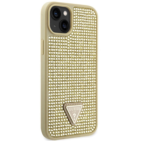 Guess GUHCP14SHDGTPD iPhone 14 6.1" gold/gold hardcase Rhinestone Triangle