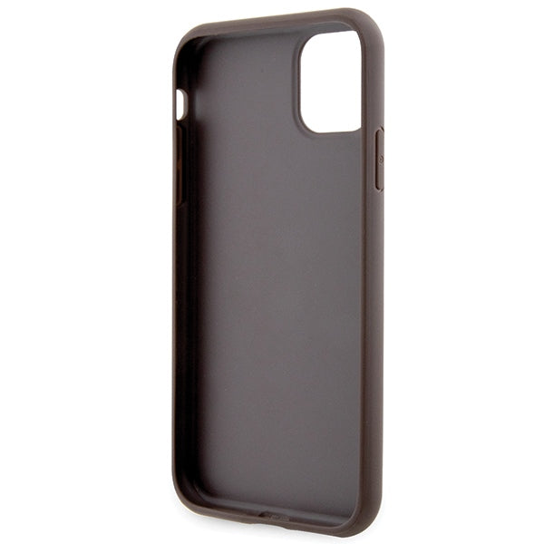 Guess GUHCN61P4SNW iPhone 11 / Xr brown/brown hardcase 4G Stripe