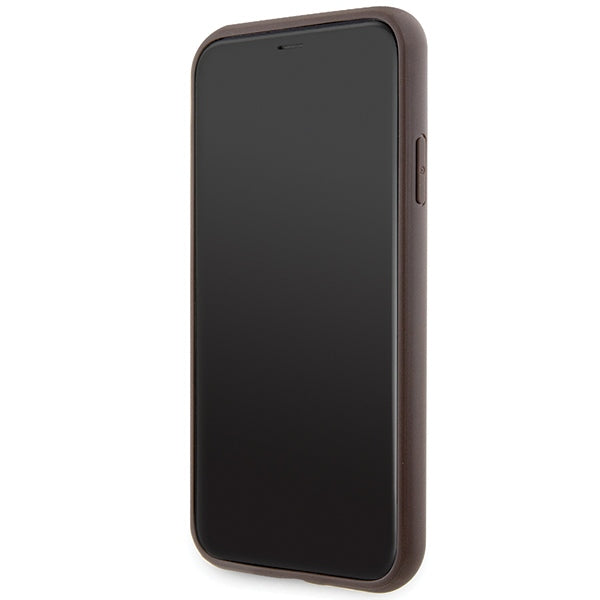 Guess GUHCN61P4SNW iPhone 11 / Xr brown/brown hardcase 4G Stripe
