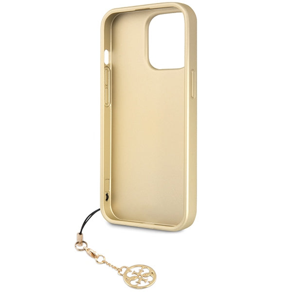 Guess 4G Charms Collection case for iPhone 14 Pro - gray