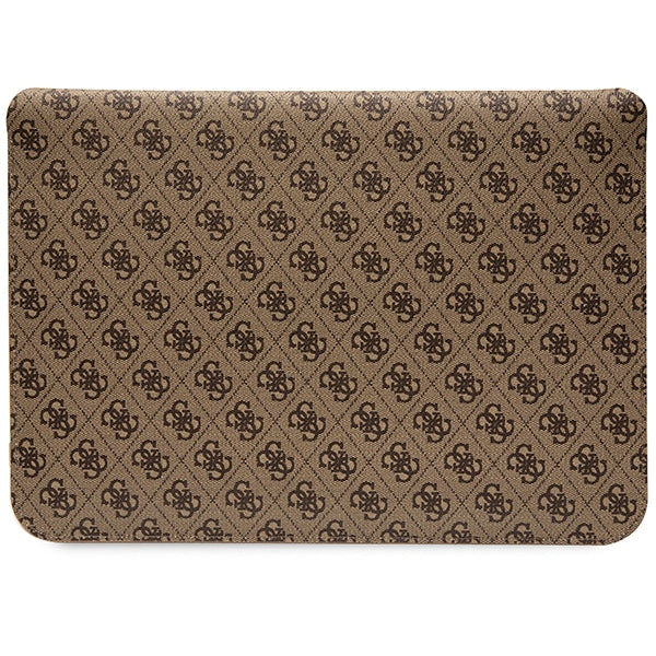 Guess 4G Stripe Metal Logo case for a 14" laptop - brown