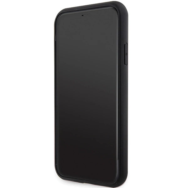 Guess GUHMN61HGCFSEK iPhone 11 / Xr 6.1" black/black hardcase GCube Stripes MagSafe