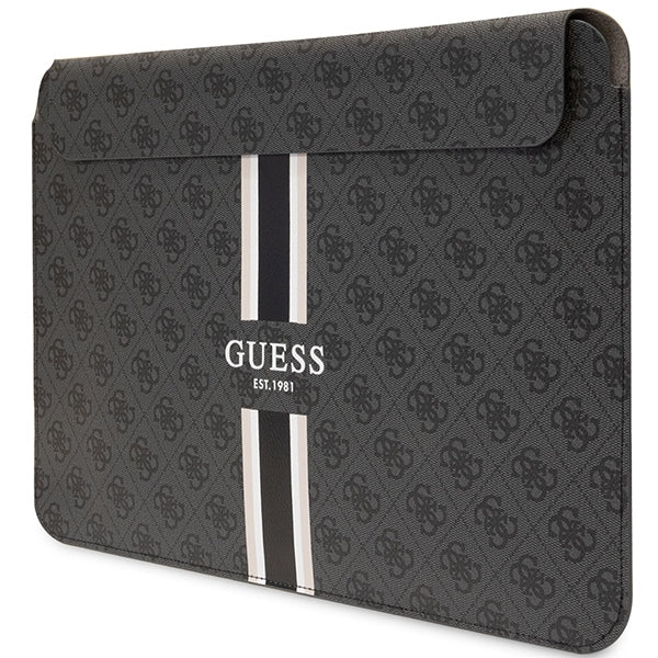 Guess 4G Printed Stripes cover for a 16" laptop - black
