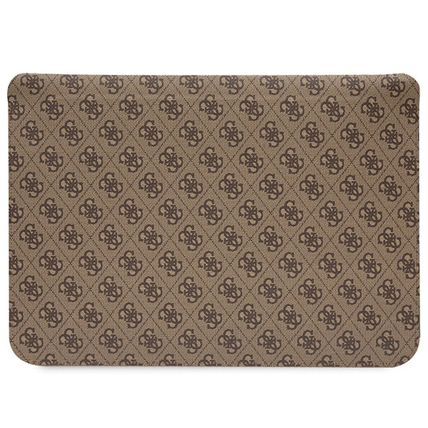 Guess 4G Printed Stripes cover for a 16" laptop - brown